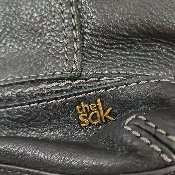 The Sak ‘Kendra’ Black Leather Soft Hobo Shoulder Bag Vegan Leather - Picture 2 of 14